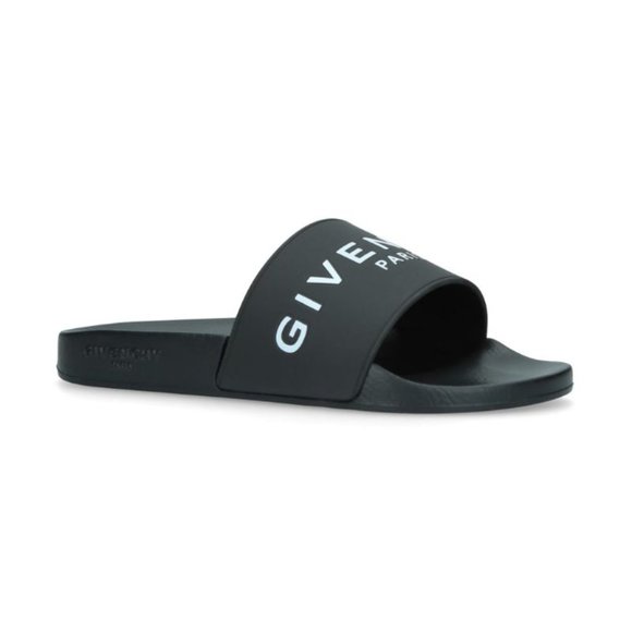 Womens Givenchy Logo Slides - Size 35